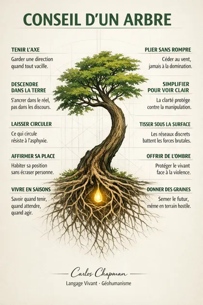 Affiche Conseil d'un arbre.